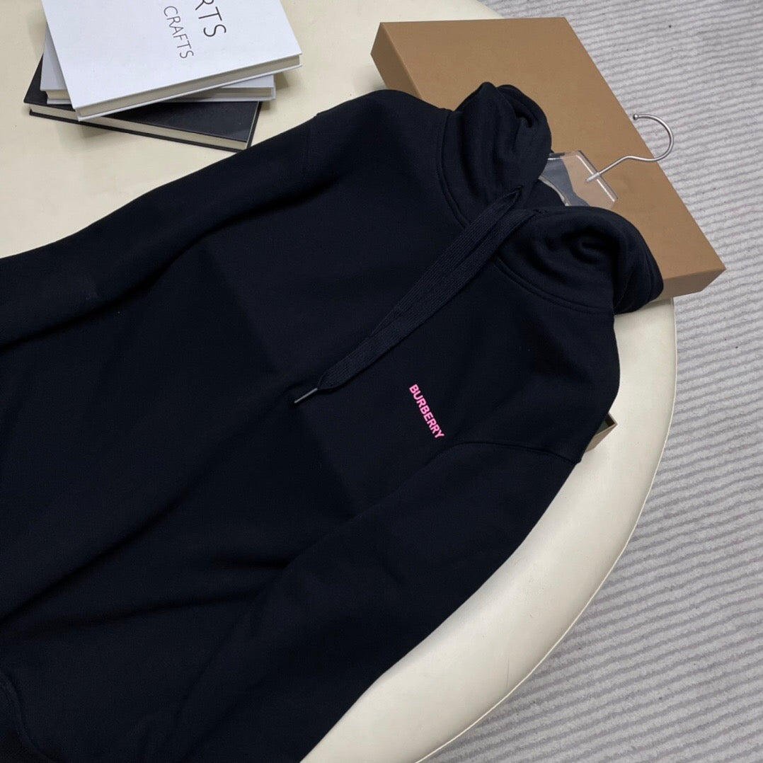 Br pink oak leaf hoodie black<span class="brand-imgs BB"></span>
