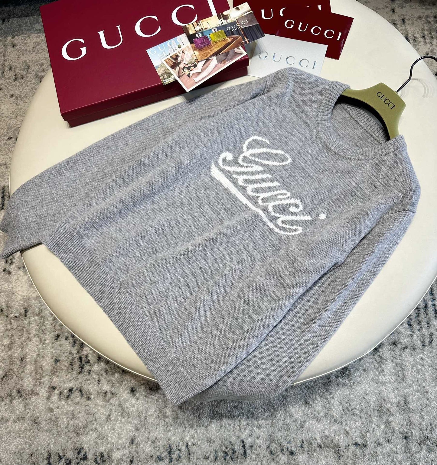 Coke sweater grey <span class="brand-imgs GUCCI"></span>