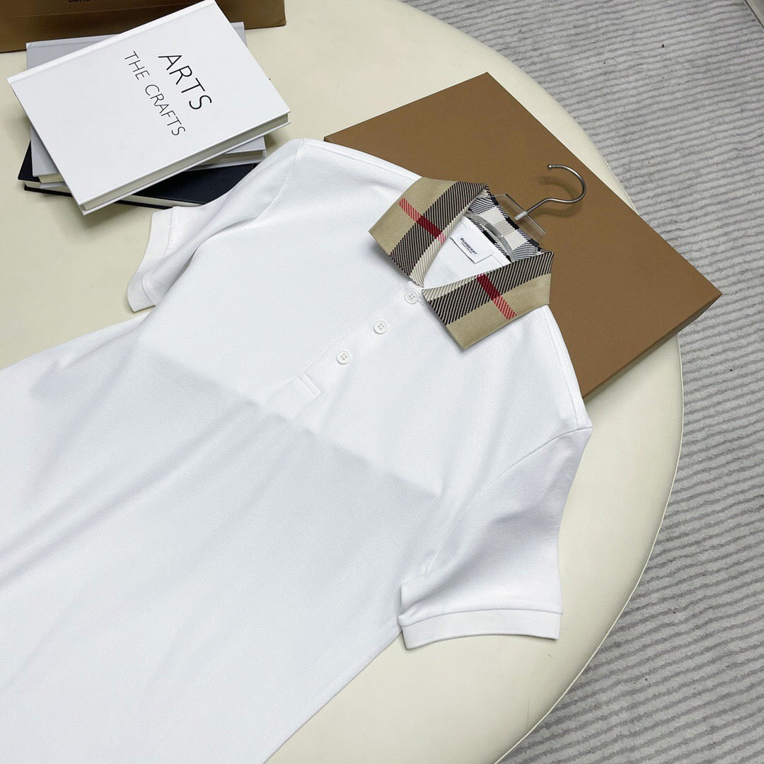 Br check collar Polo shirt white<span class="brand-imgs BB"></span>