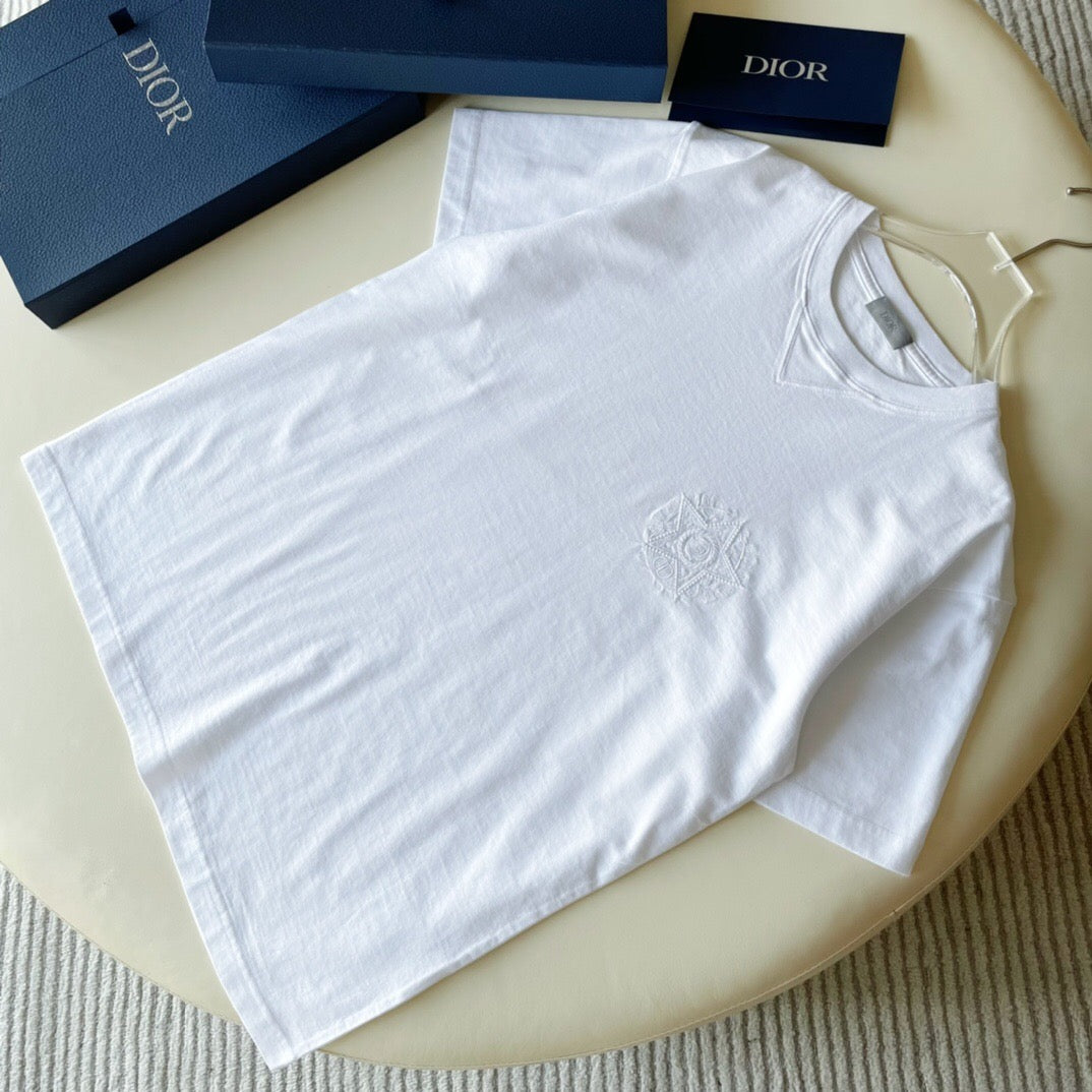Dr Star letter embroidered short sleeve white <span class="brand-imgs DIOR"></span>