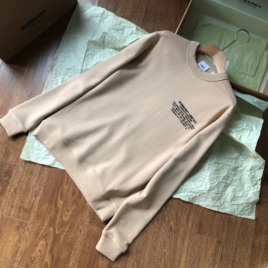 Br offset printing small letter cotton sweatshirt khaki<span class="brand-imgs BB"></span>