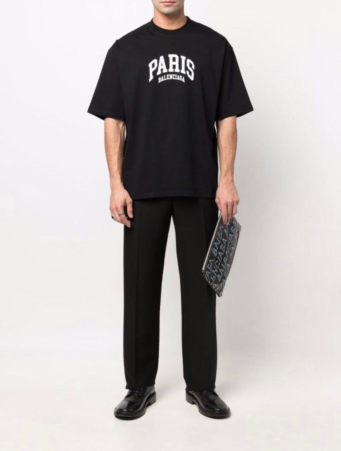 Paris print short sleeve black<span class="brand-imgs BL"></span>