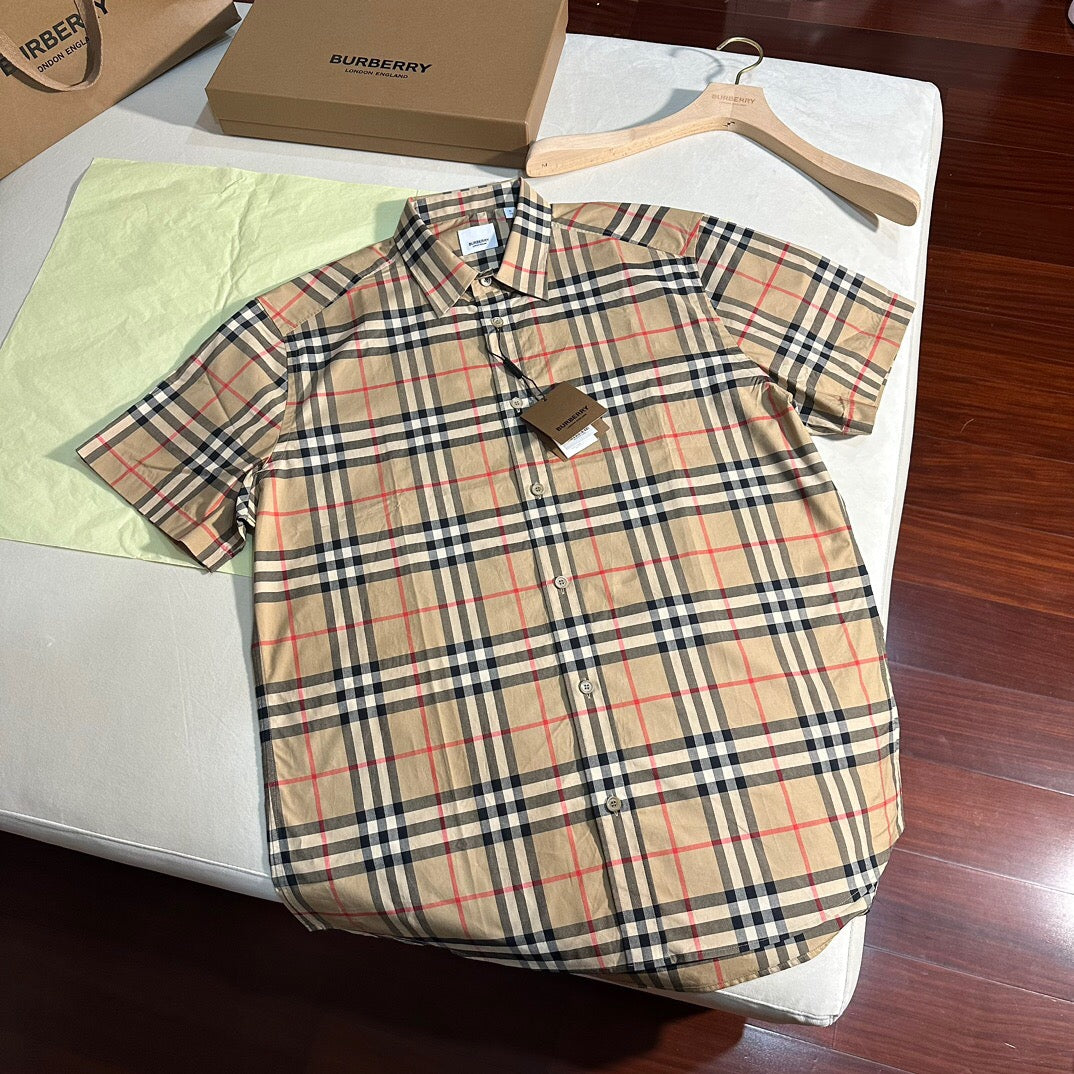 Plaid poplin Short sleeve shirt<span class="brand-imgs BB"></span>
