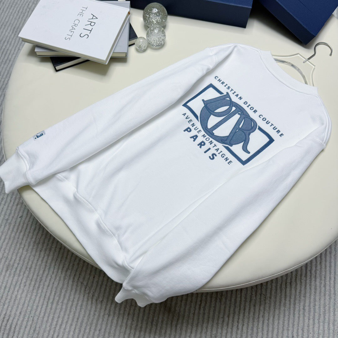 Dr patchwork embroidered sweatshirt White <span class="brand-imgs DIOR"></span>