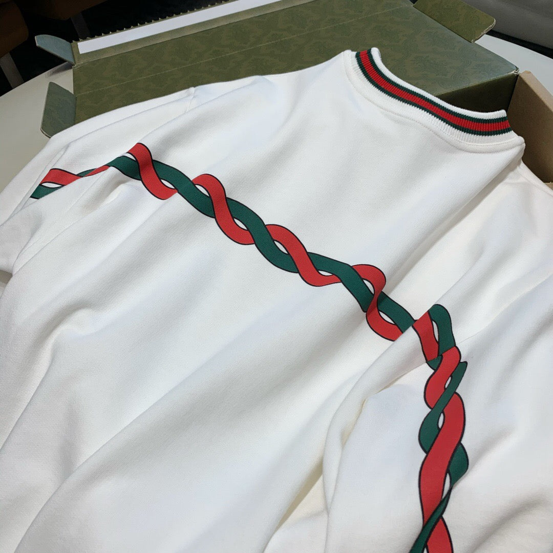 Red and blue ribbon sweatshirt<span class="brand-imgs GUCCI"></span>