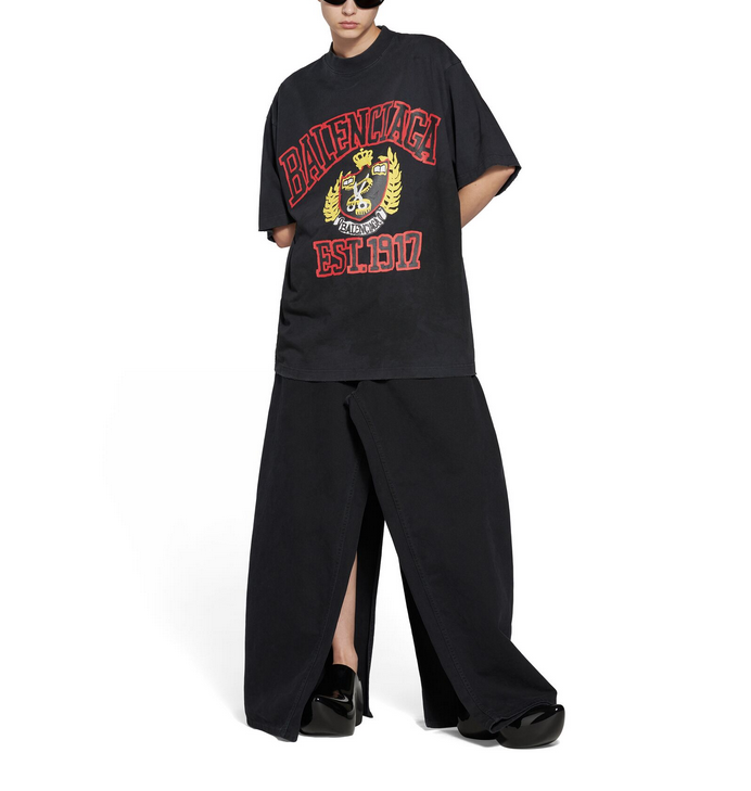 Wheat ear foam print short sleeve black<span class="brand-imgs BL"></span>