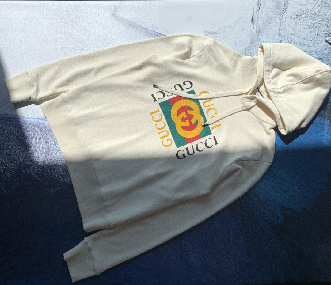 Retro square hoodie off-white <span class="brand-imgs GUCCI"></span>