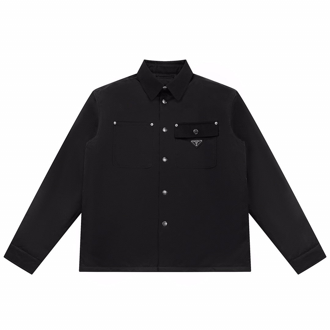 Triangle logo work wear thin cotton jacket <span class="brand-imgs PD"></span>