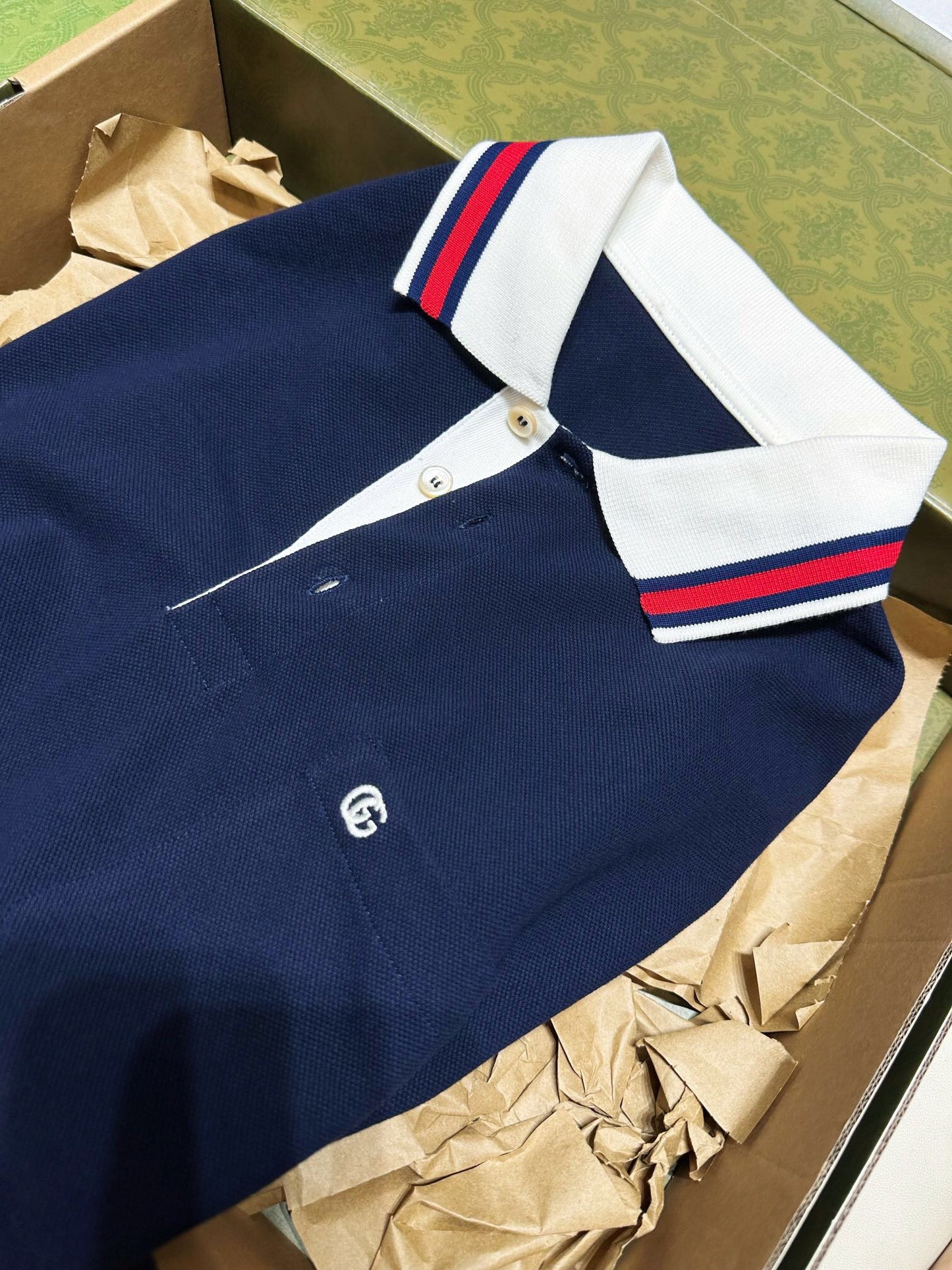 Gg white label polo shirt<span class="brand-imgs GUCCI"></span>