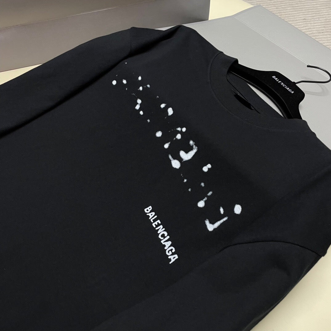 Blurred letter Short sleeve black<span class="brand-imgs BL"></span>