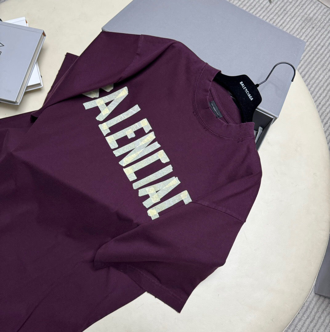 BA front and back tape Short sleeve wine red<span class="brand-imgs BL"></span>