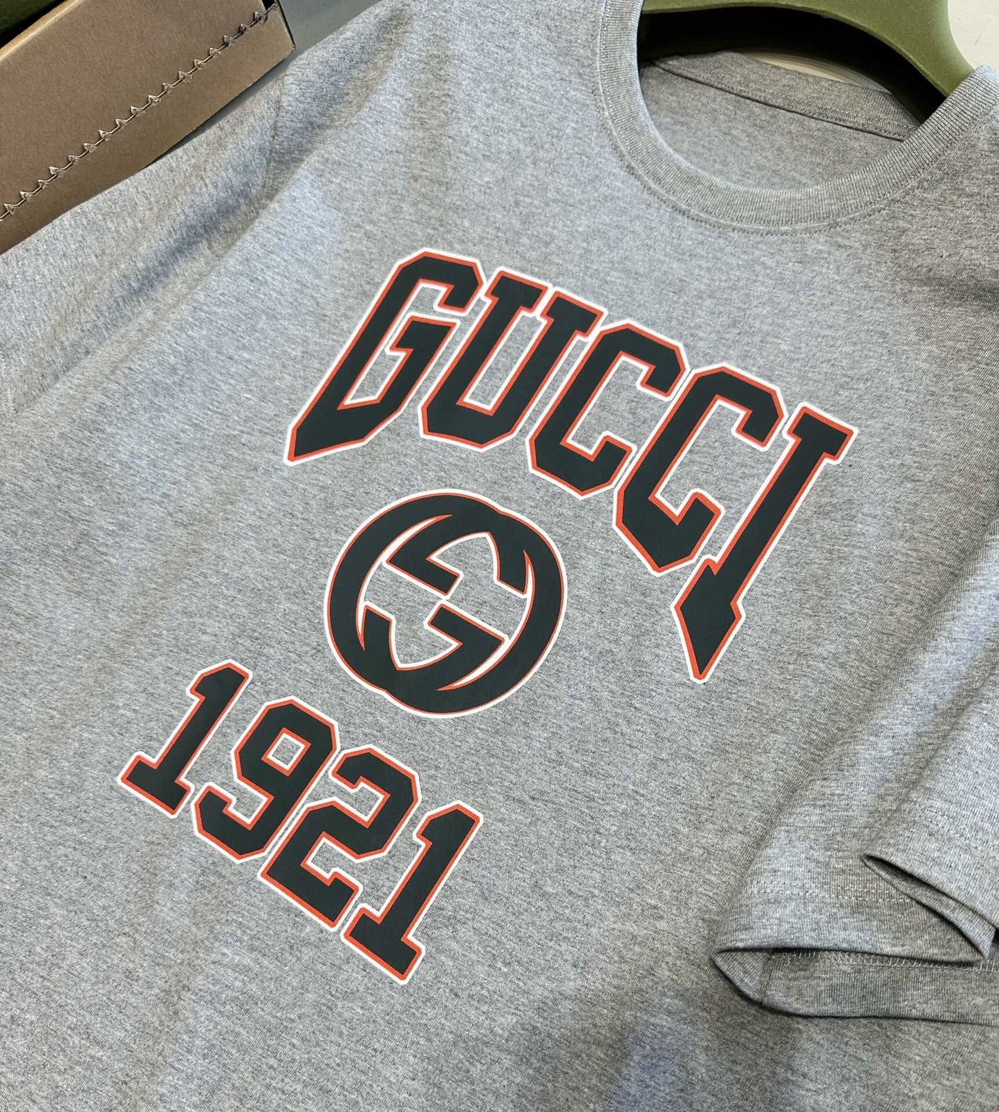 Flame gg print Short sleeve grey<span class="brand-imgs GUCCI"></span>