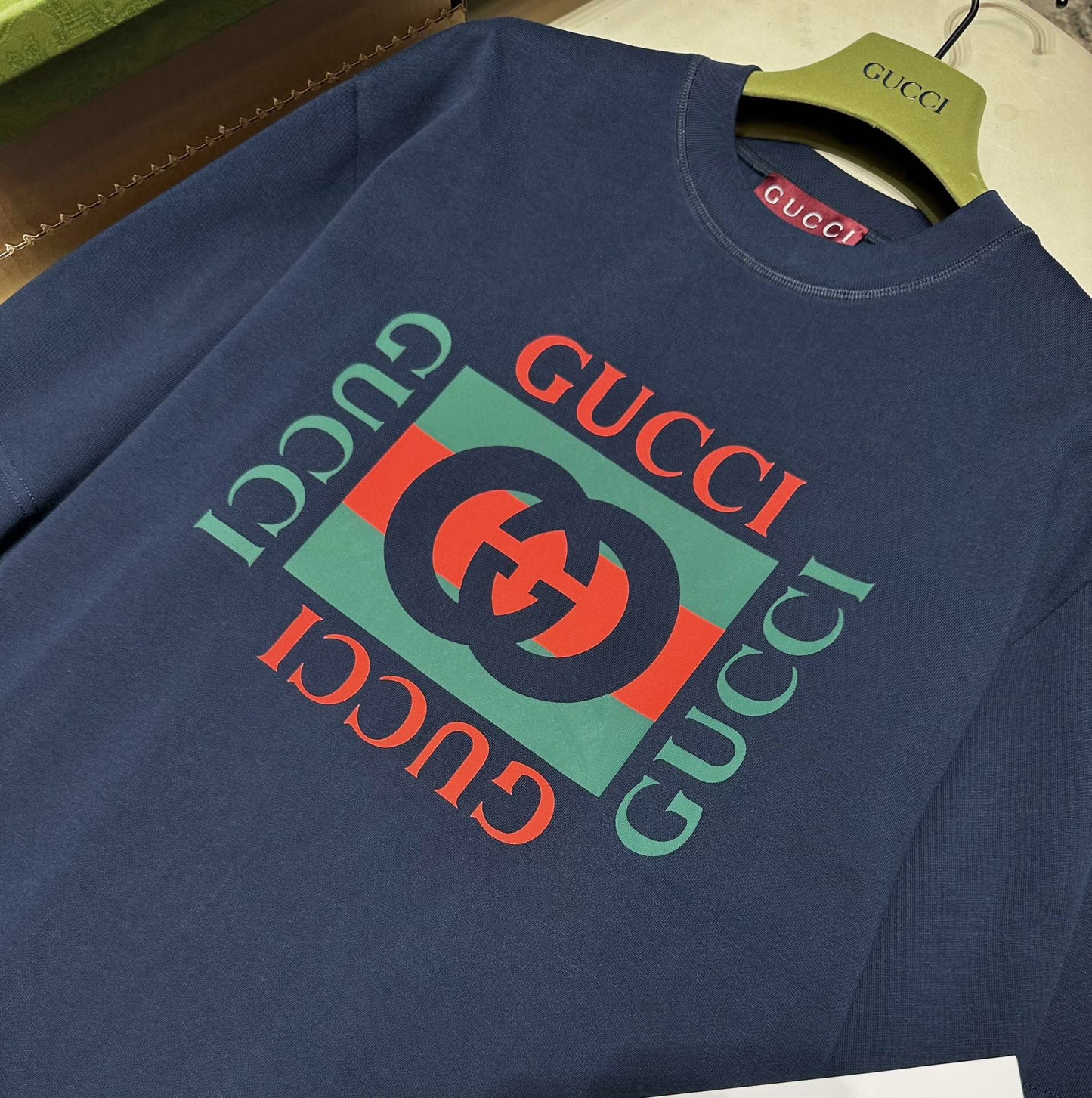 Double gt shirt navy blue<span class="brand-imgs GUCCI"></span>