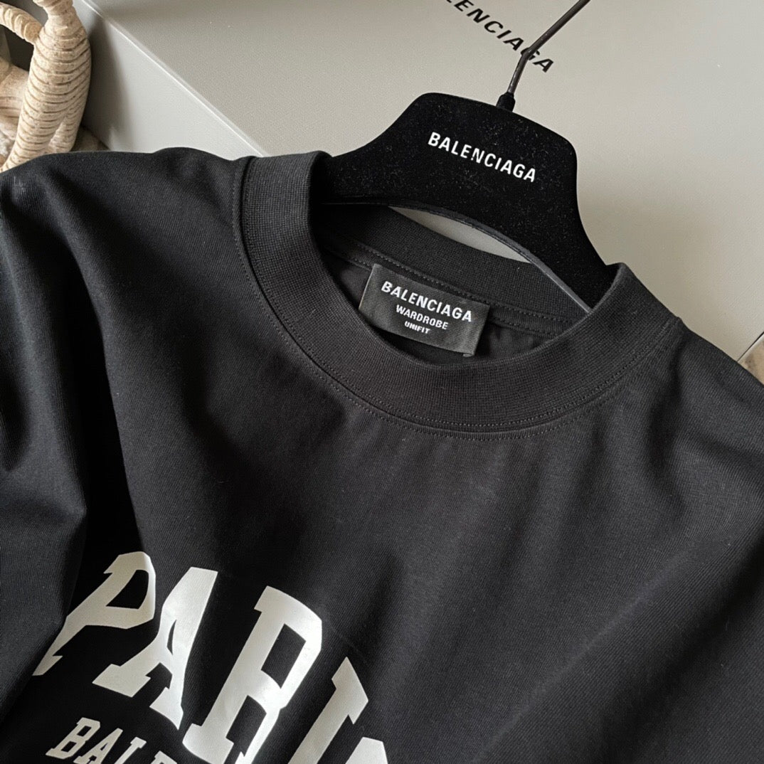 Paris print short sleeve black<span class="brand-imgs BL"></span>