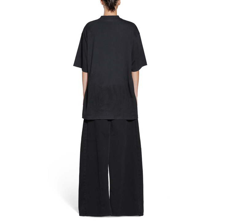 Wheat ear foam print short sleeve black<span class="brand-imgs BL"></span>