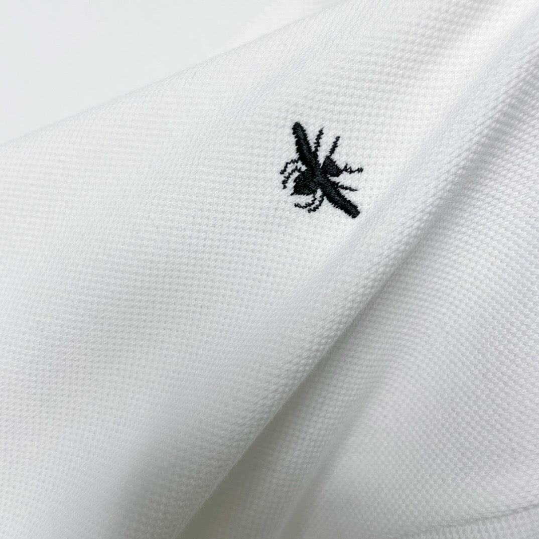 Bee embroidery polo shirt white <span class="brand-imgs DIOR"></span>