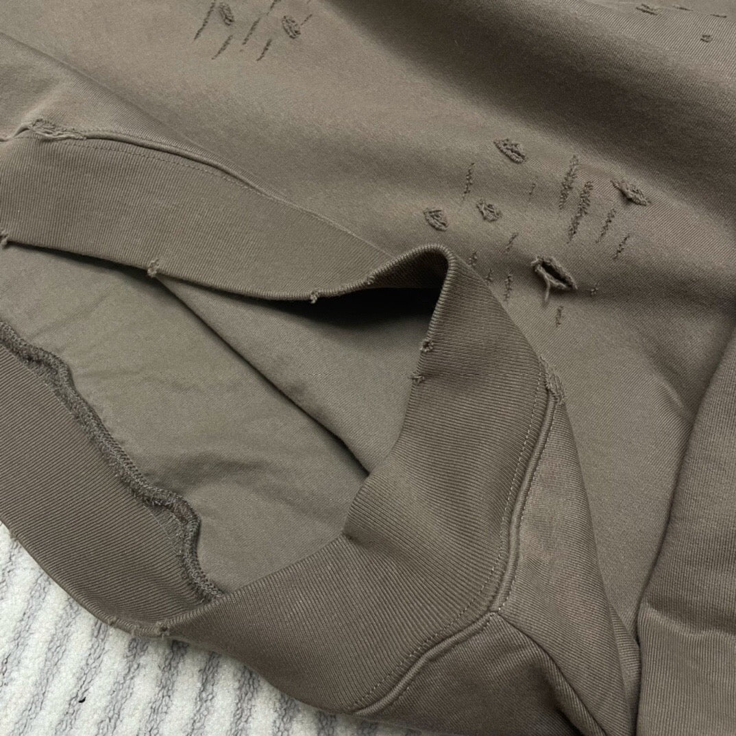 Damaged hoodie coffee color<span class="brand-imgs BL"></span>