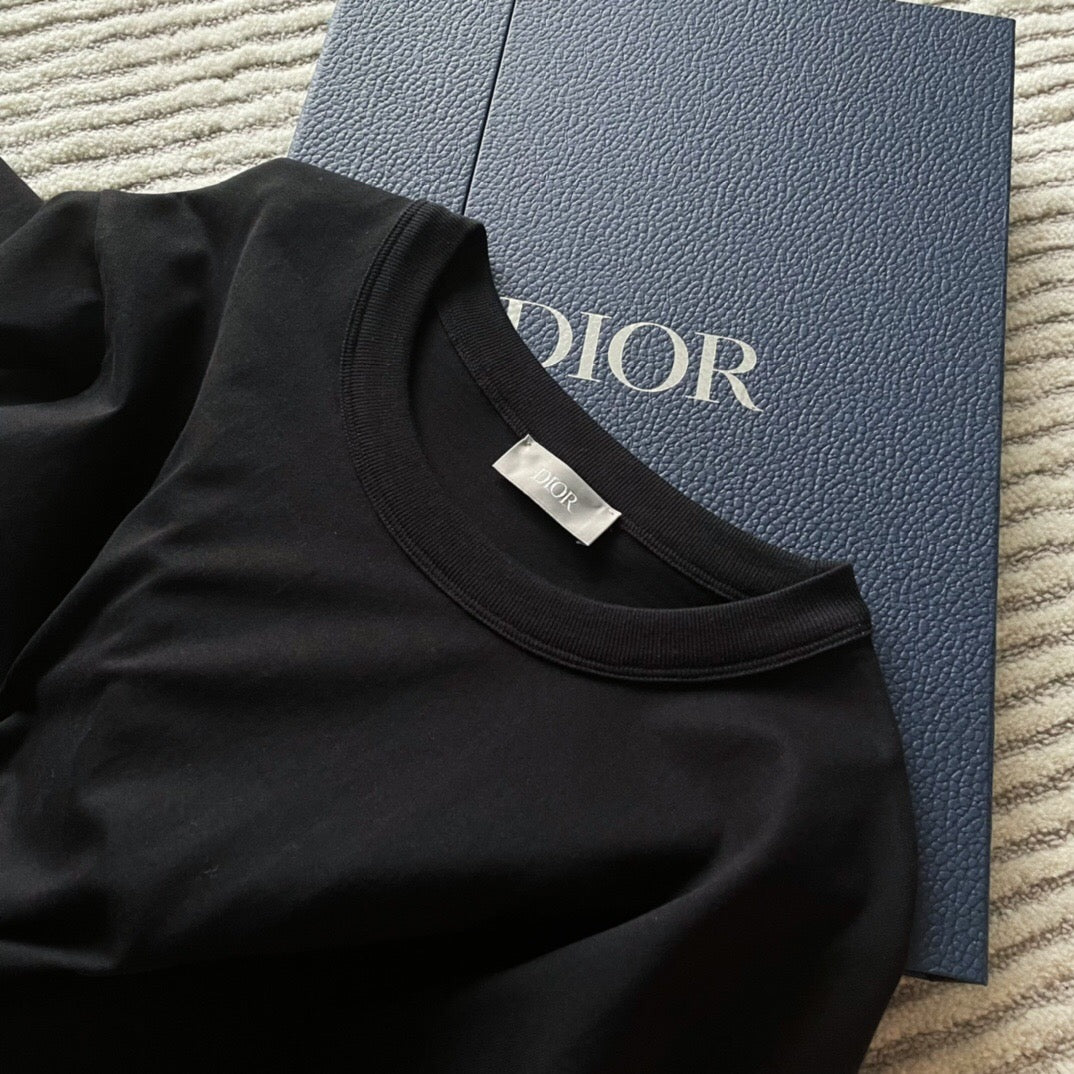CD letter embroidery short sleeve <span class="brand-imgs DIOR"></span>