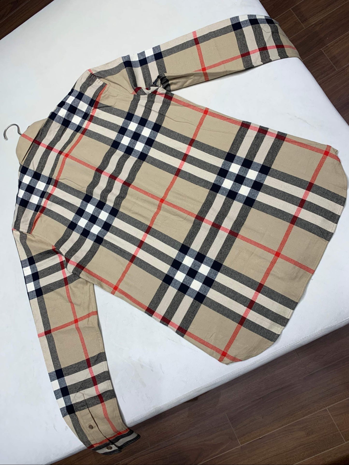 Br red striped plaid shirt khaki<span class="brand-imgs BB"></span>