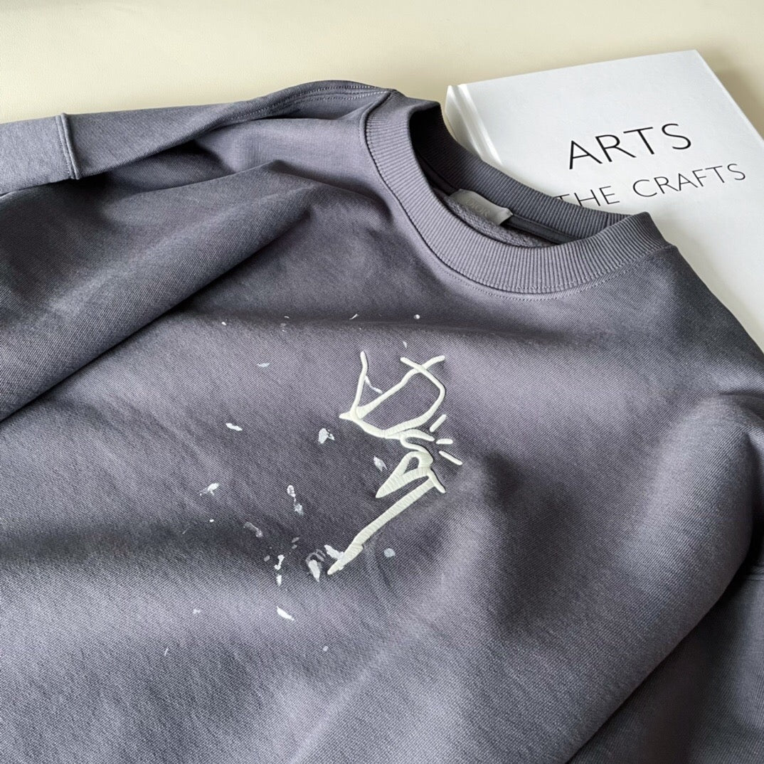 Paint sweatshirt grey <span class="brand-imgs DIOR"></span>