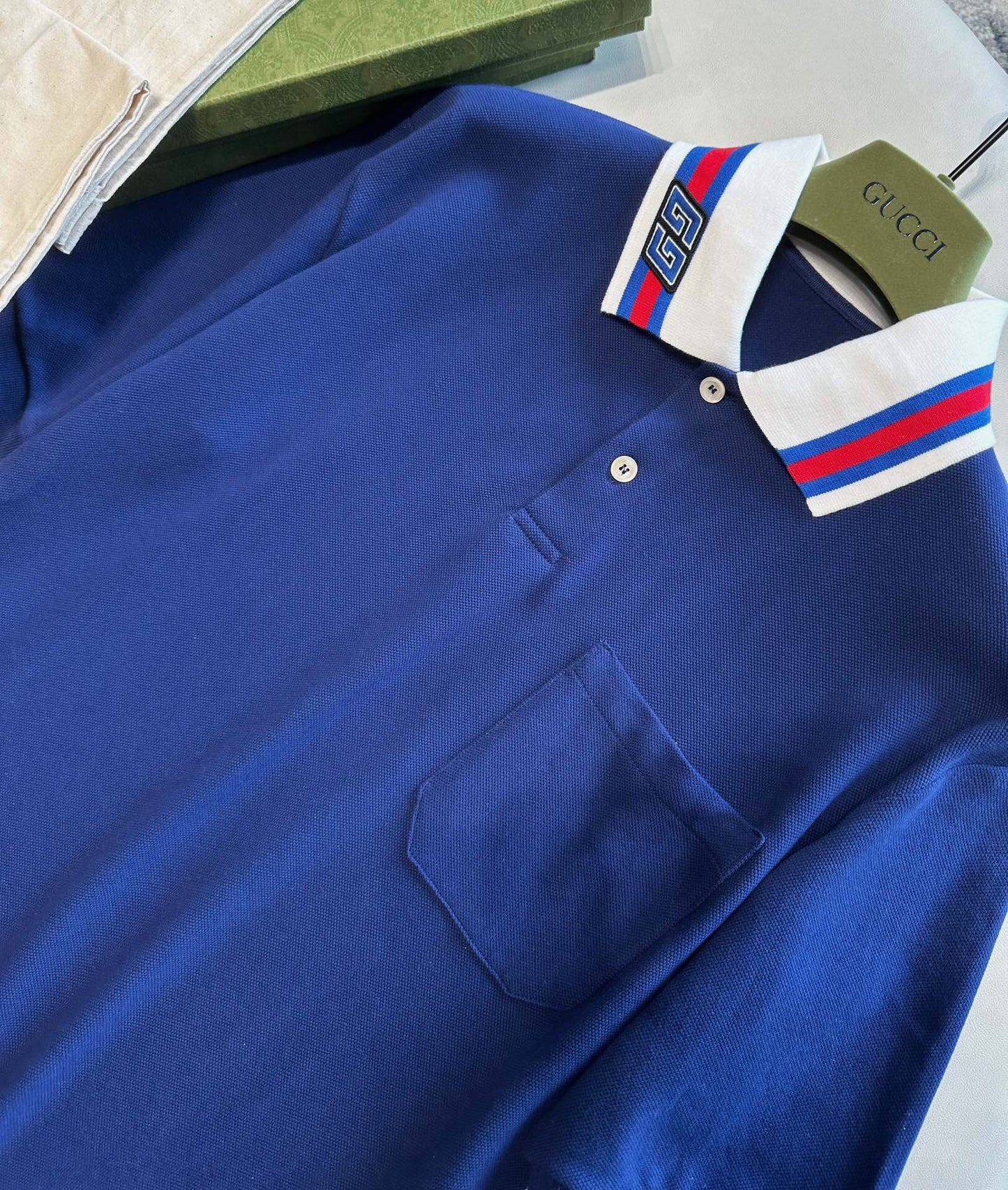 Double g patch Polo shirt<span class="brand-imgs GUCCI"></span>
