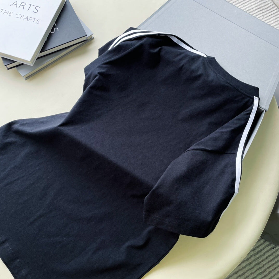Trefoil joint striped short sleeve <span class="brand-imgs BL"></span>
