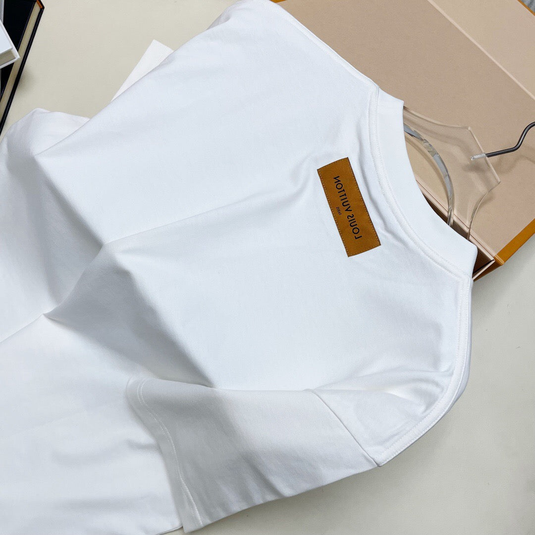 Bird's nest Short sleeve white shirt <span class="brand-imgs LV"></span>