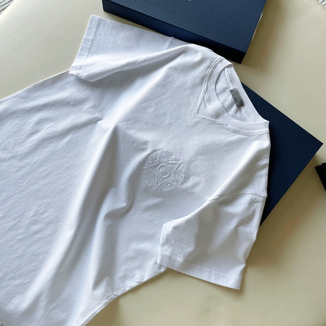 Dr Star letter embroidered short sleeve white <span class="brand-imgs DIOR"></span>