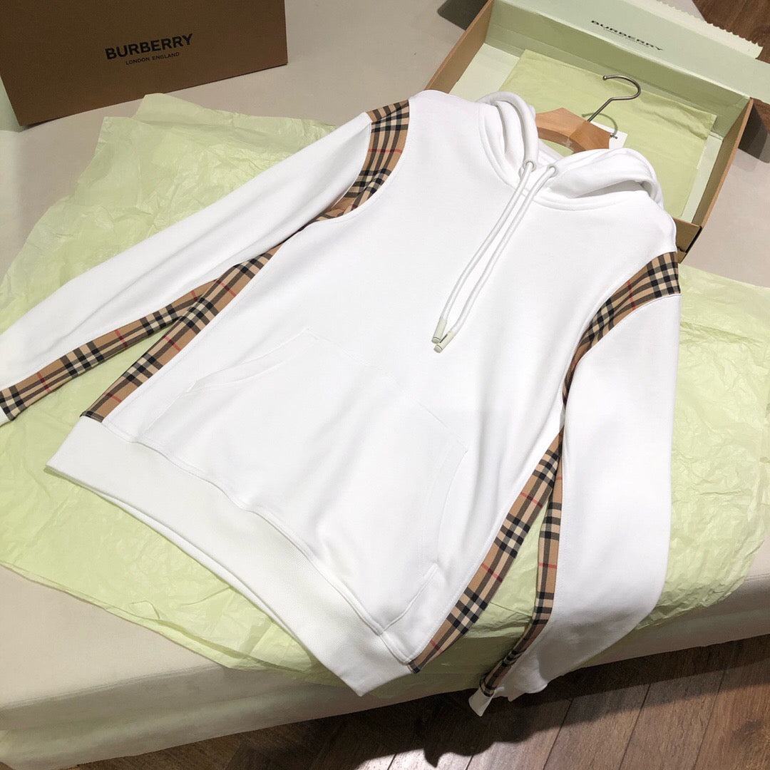 Br patchwork check hoodie white<span class="brand-imgs BB"></span>