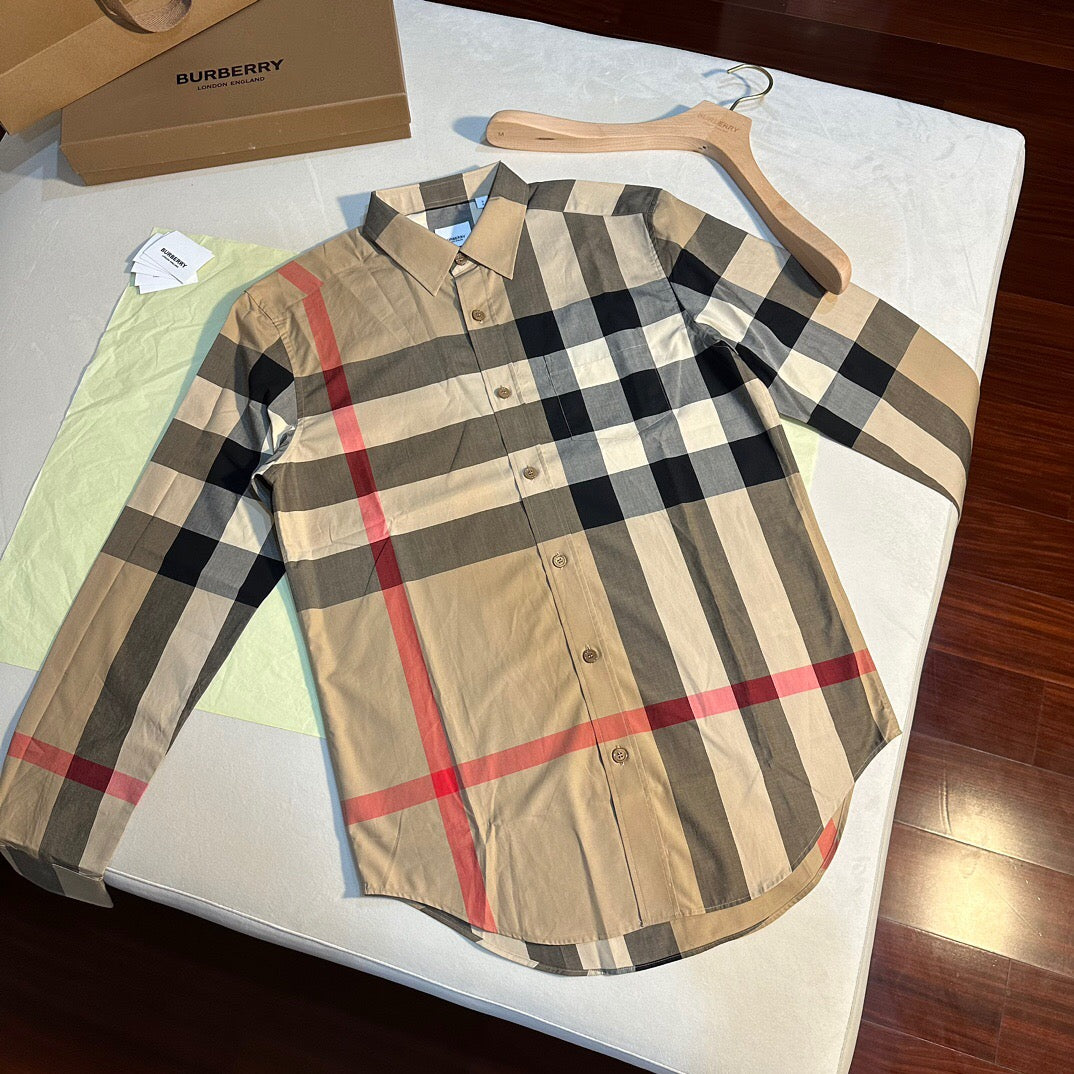 Br patchwork plaid poplin shirt<span class="brand-imgs BB"></span>
