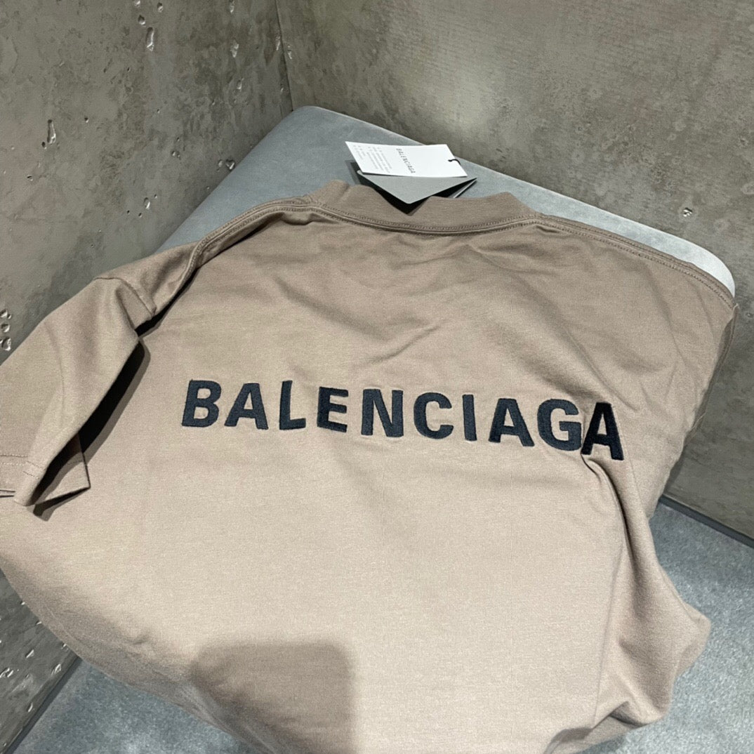 Brown embroidery T-shirt <span class="brand-imgs BL"></span>