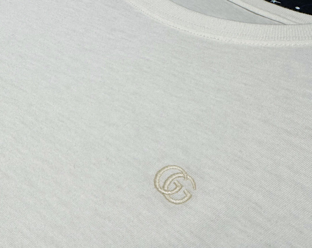 Chest embroidery gg short sleeve white<span class="brand-imgs GUCCI"></span>