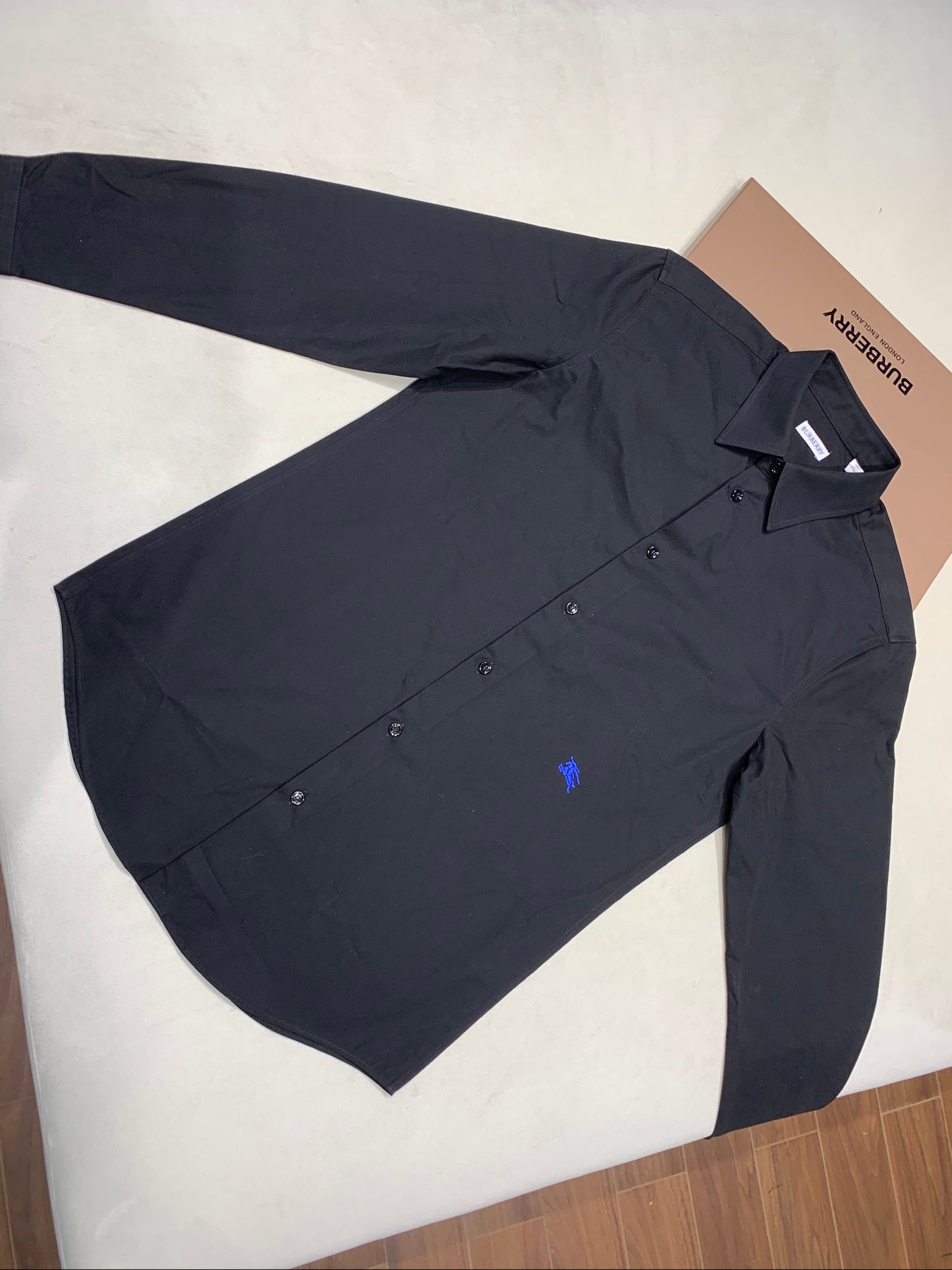 Equestrian EI embroidery poplin shirt Black<span class="brand-imgs BB"></span>