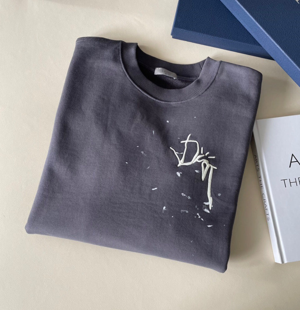 Paint sweatshirt grey <span class="brand-imgs DIOR"></span>