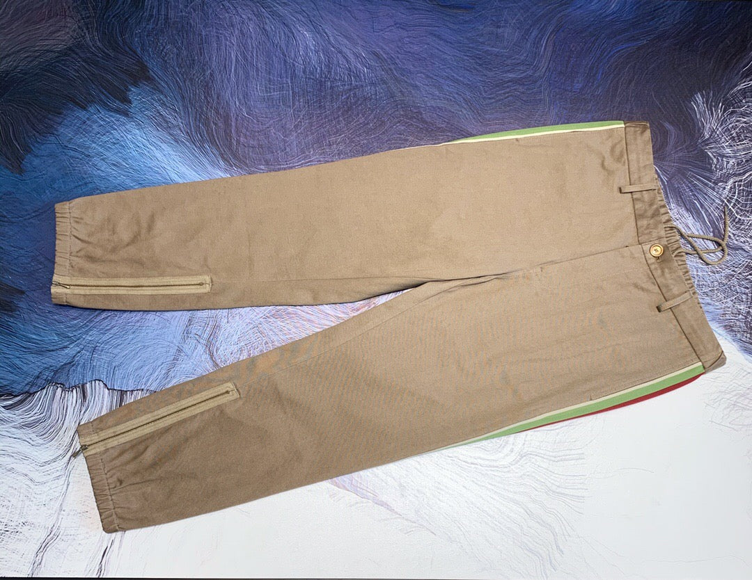 Khaki web pants <span class="brand-imgs GUCCI"></span>