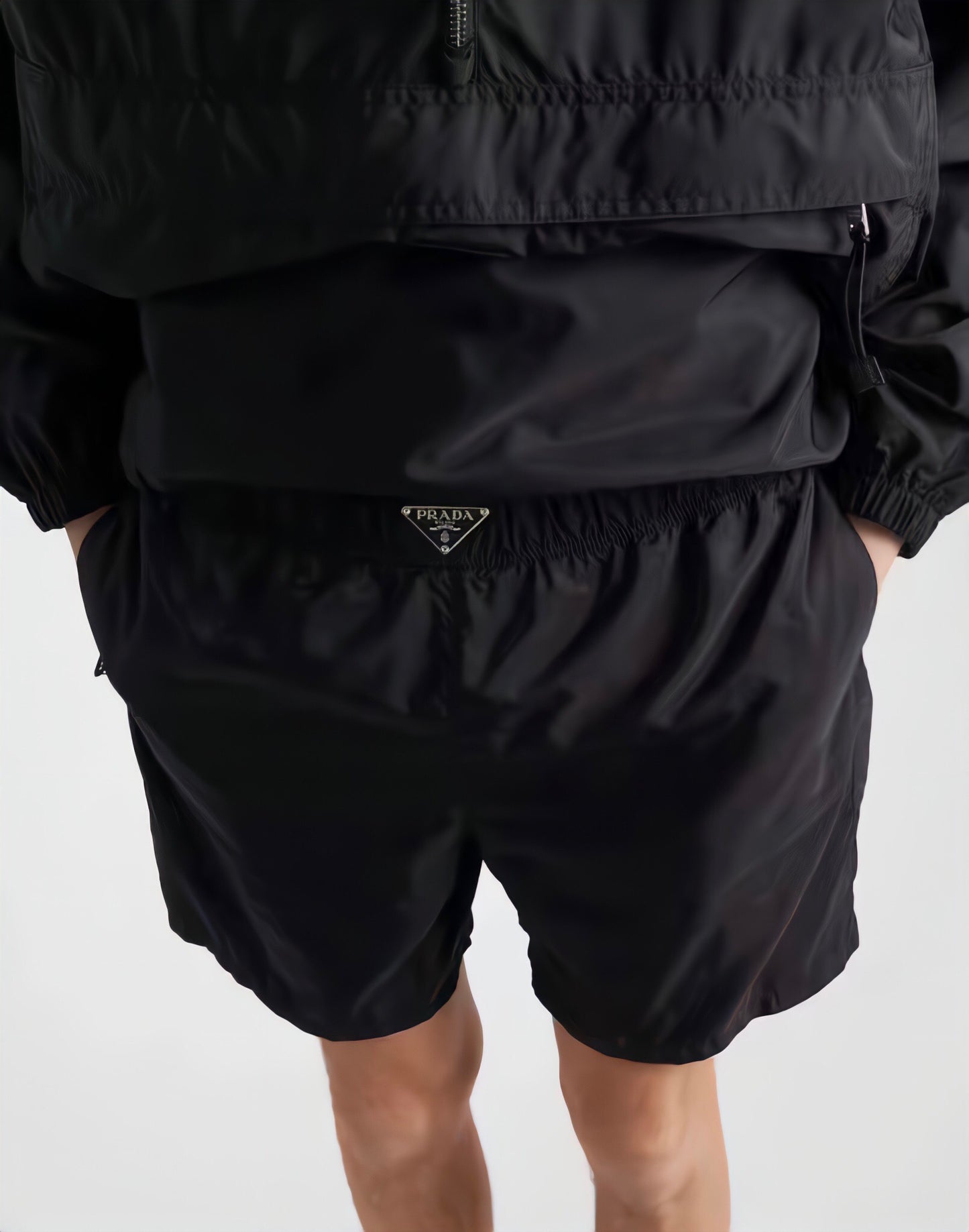 Nylon triangle logo shorts <span class="brand-imgs PD"></span>
