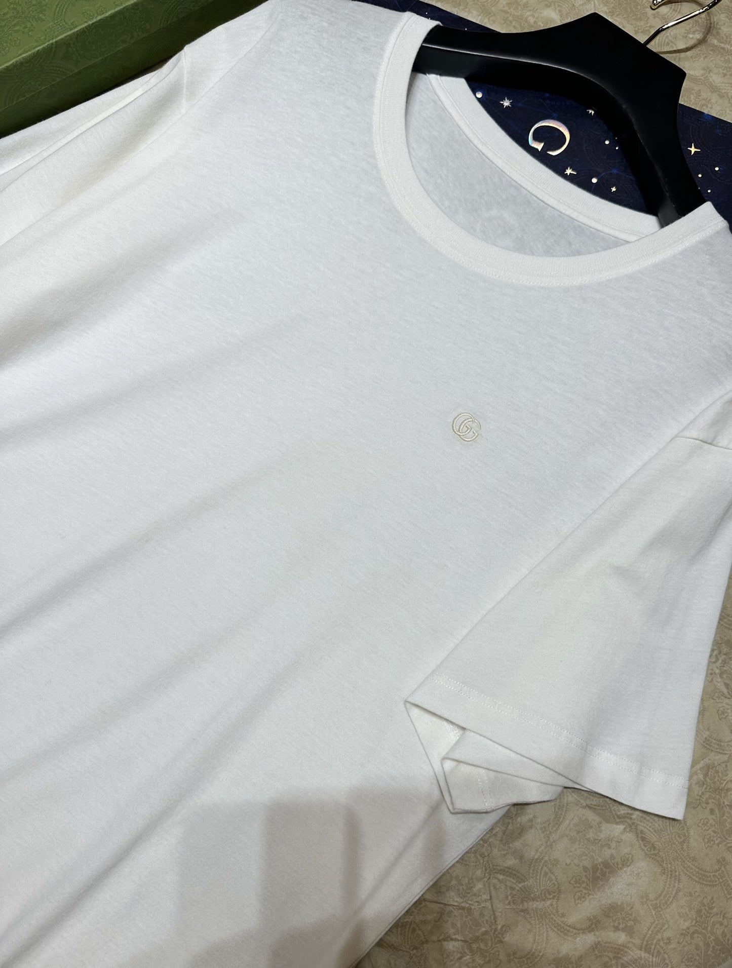 Chest embroidery gg short sleeve white<span class="brand-imgs GUCCI"></span>