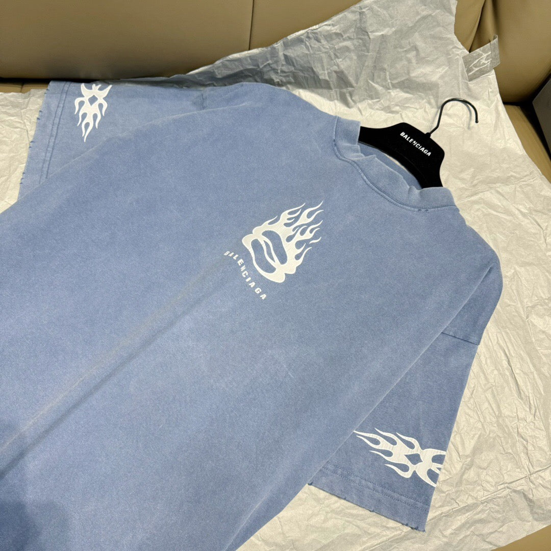 Double flame short sleeve blue<span class="brand-imgs BL"></span>