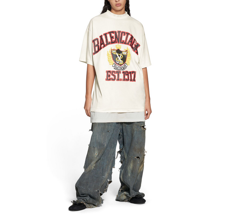 Wheat ear foam print short sleeve white<span class="brand-imgs BL"></span>