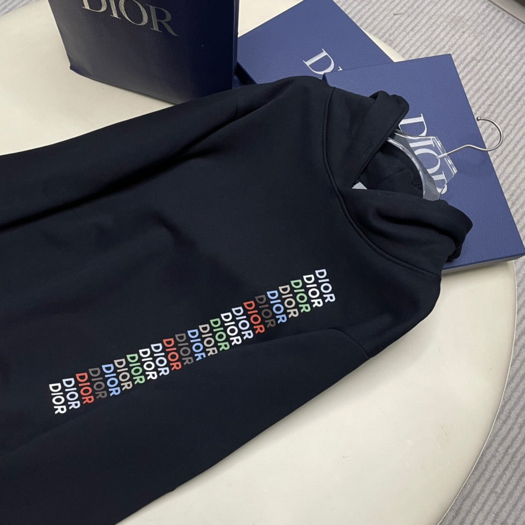 Colorful logo hoodie black <span class="brand-imgs DIOR"></span>