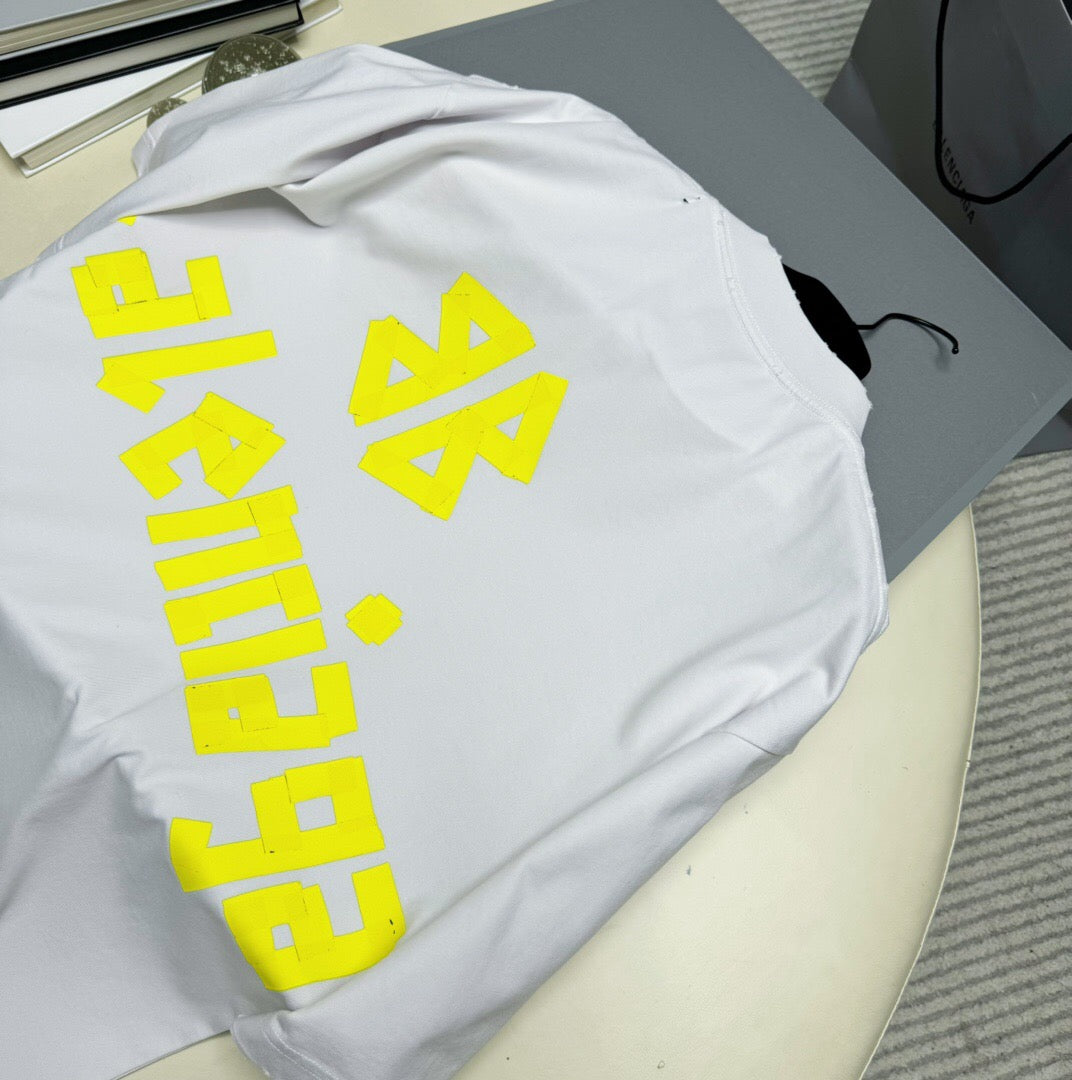 Front and back tape short sleeve white<span class="brand-imgs BL"></span>