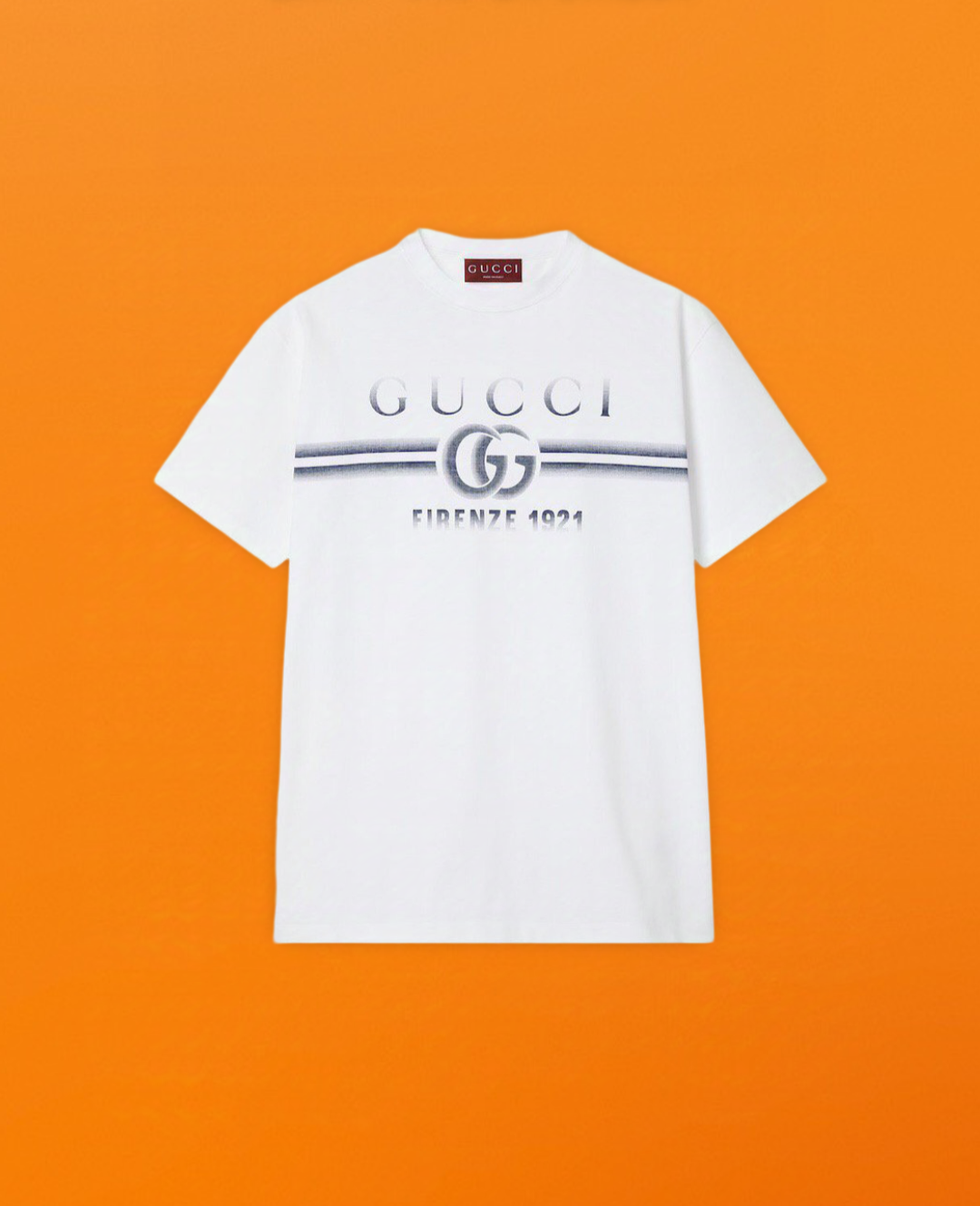 1921 blue grid White T-shirt black<span class="brand-imgs GUCCI"></span>