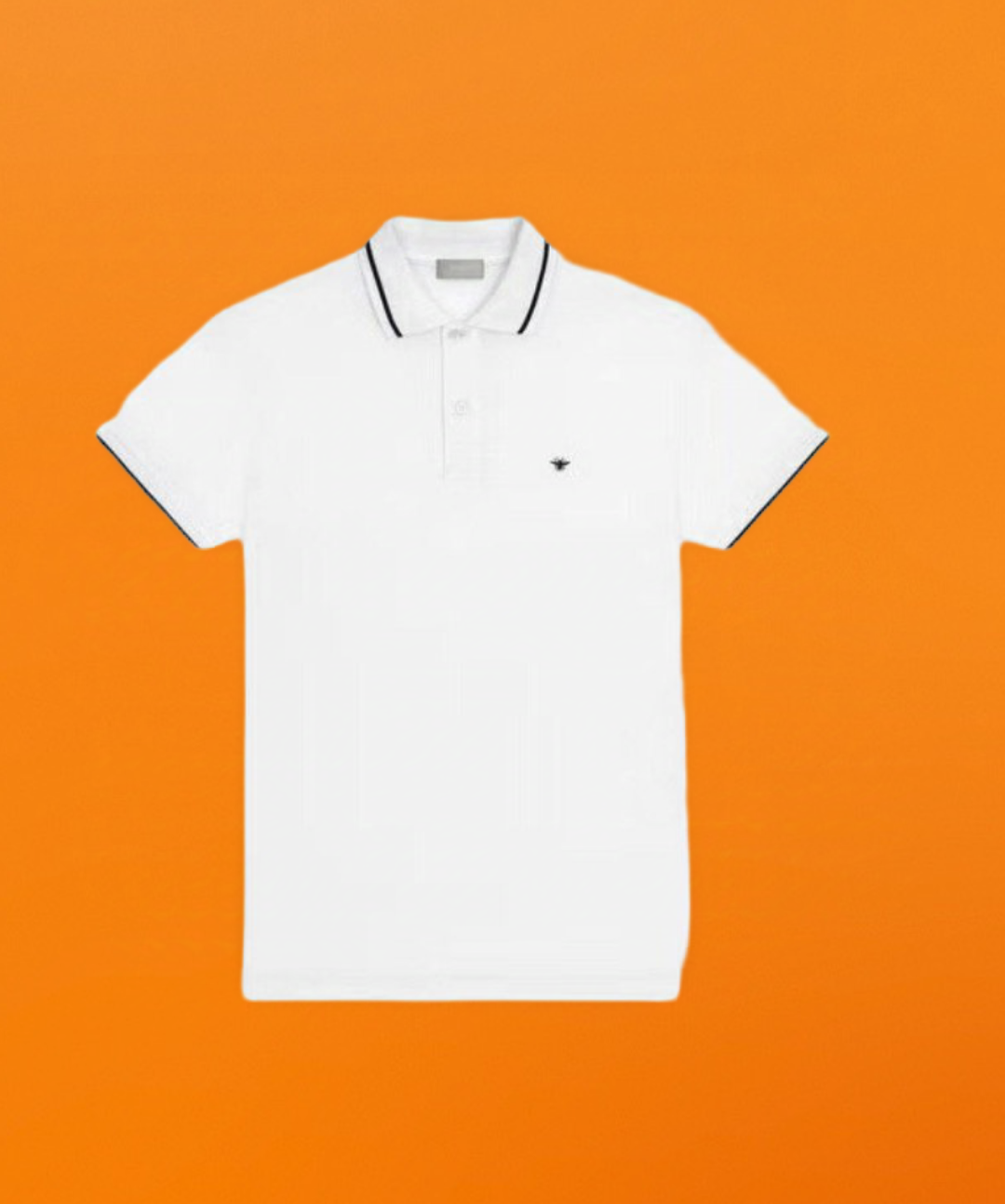 Bee embroidery polo shirt white <span class="brand-imgs DIOR"></span>