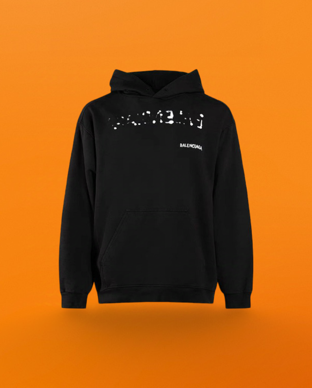 Blurred letters hoodie black<span class="brand-imgs BL"></span>