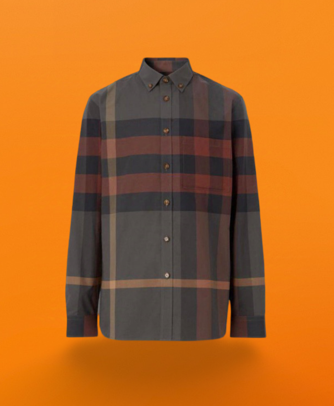 Br gradient plaid shirt brown<span class="brand-imgs BB"></span>