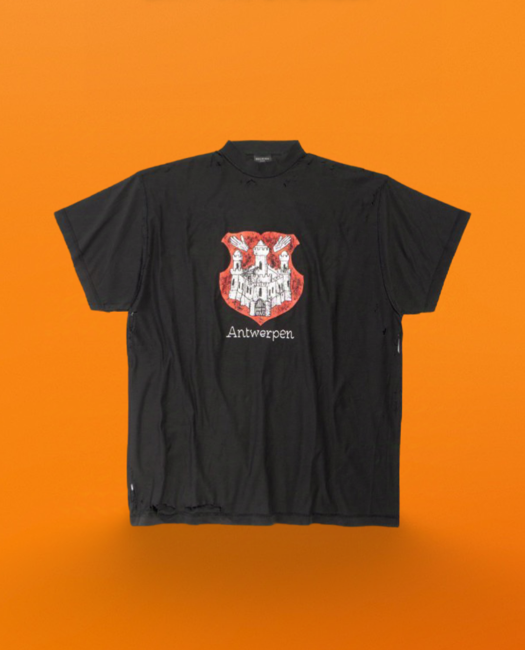 Castle rip print Short sleeve black<span class="brand-imgs BL"></span>