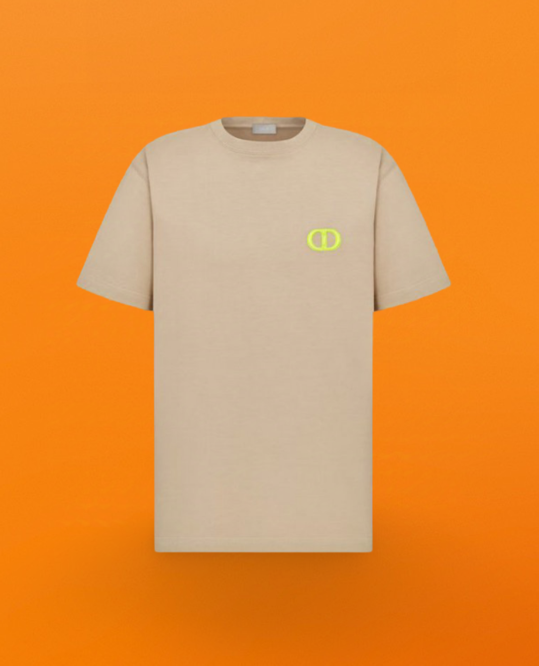 Classic embroidery short sleeve apricot <span class="brand-imgs DIOR"></span>