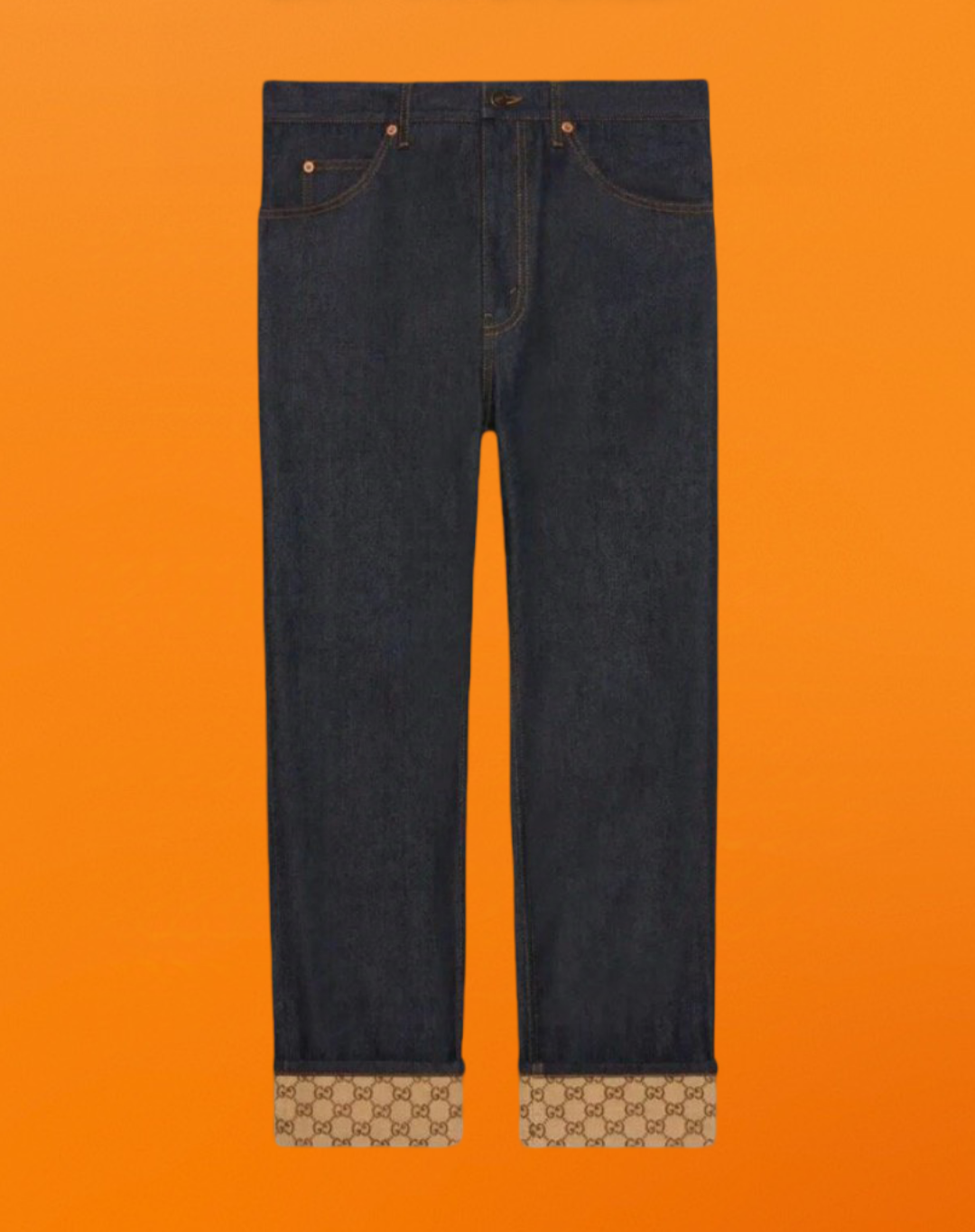 Cuff pattern jeans black <span class="brand-imgs GUCCI"></span>