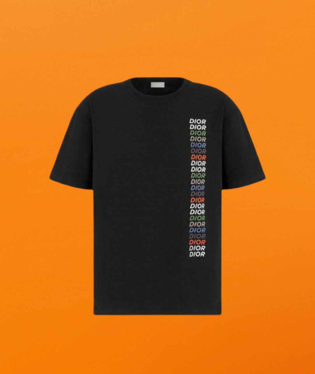 D colorful logo short sleeve black <span class="brand-imgs DIOR"></span>