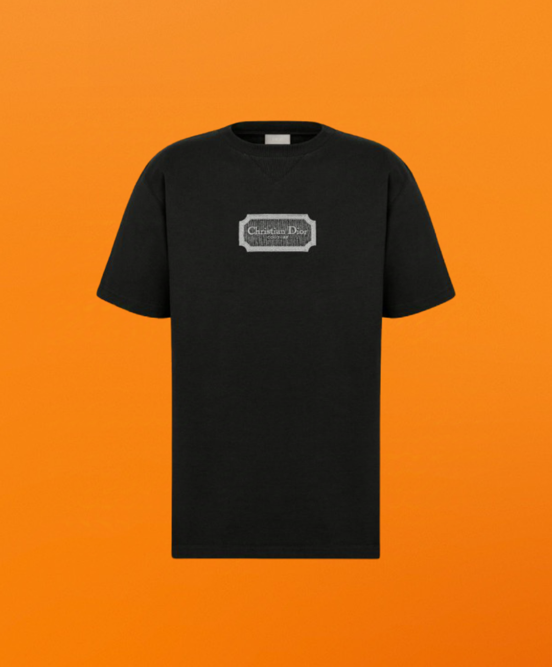D square embroidered short sleeve black <span class="brand-imgs DIOR"></span>